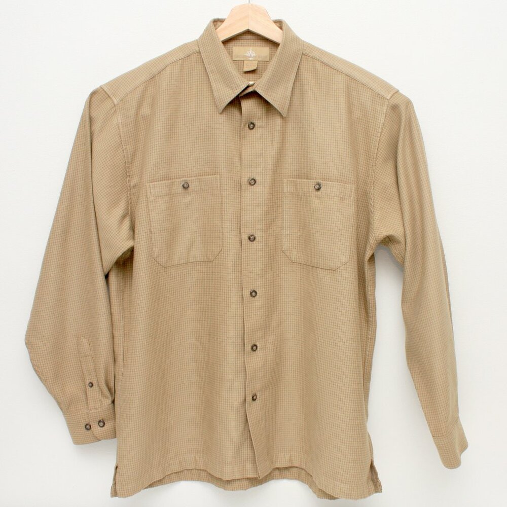 Christopher Rand Men's Long Sleeve Button Front Shirt Large